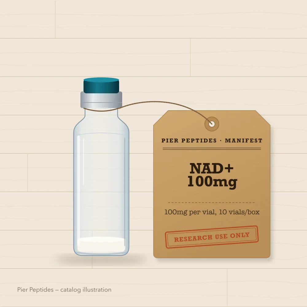 NAD+ 100mg, catalog illustration